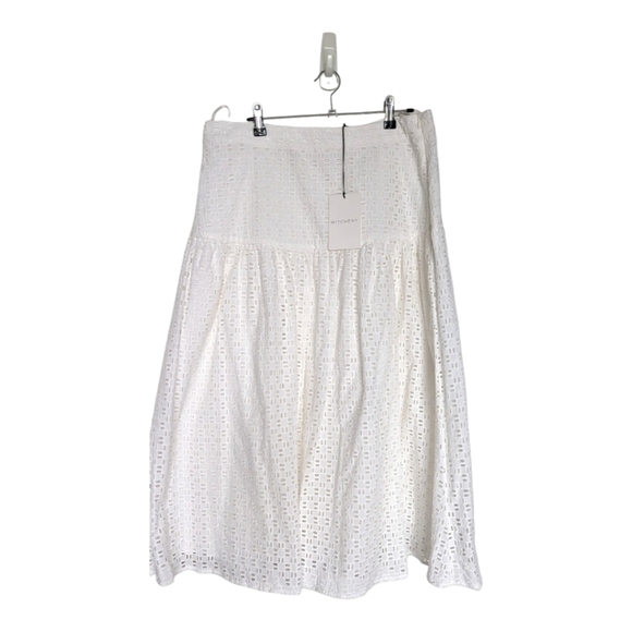 ✨Host pick✨Witchery White Midi Skirt size 14 NWT - Picture 4 of 5